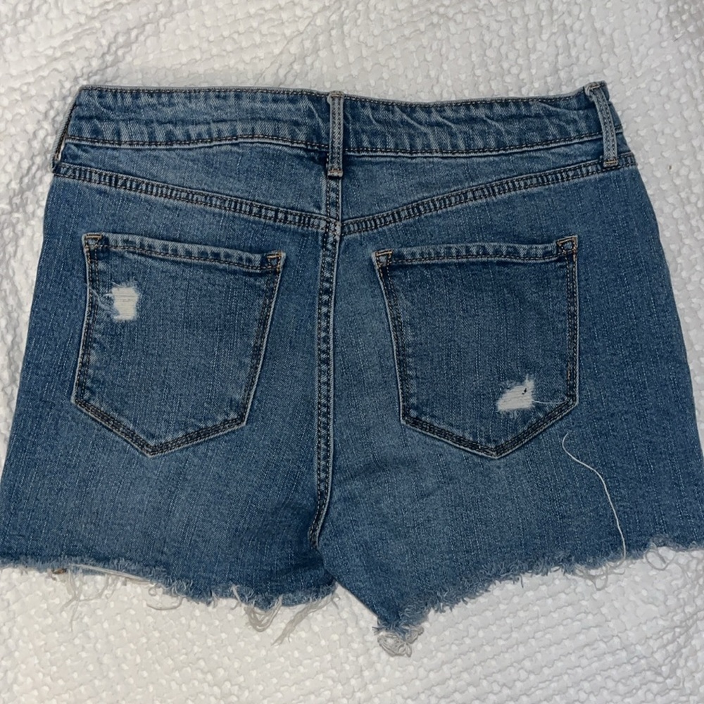 High Rise Denim Shorts - Picture 5 of 5